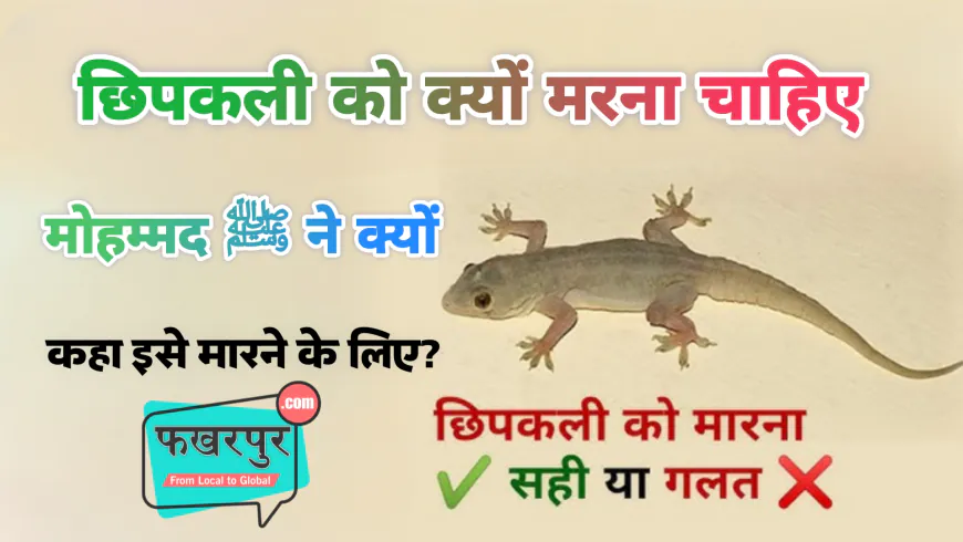 छिपकिली मारने के लिए मोहम्मद ﷺ ने क्यों कहा?