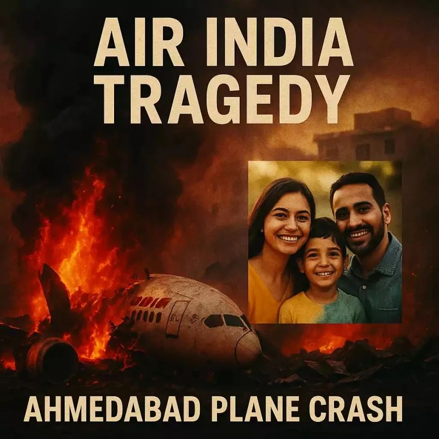 अहमदाबाद में एयर इंडिया की भयावह दुर्घटना | 242 लोगों की मौत, एकमात्र जीवित बचे की चमत्कारी कहानी