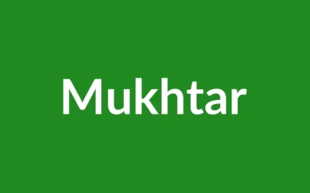 Mukhtar Name Meaning in English
