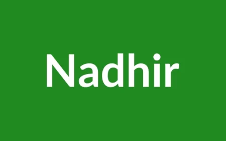 Nadhir Name Meaning in English