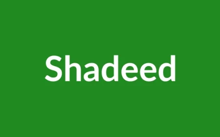 Shadeed Name Meaning in English