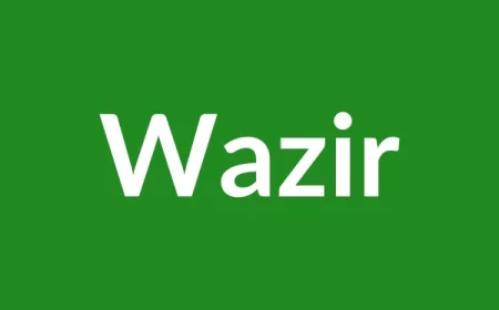 Wazir Name Meaning in English