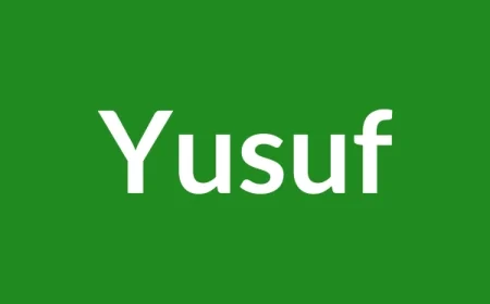 Yusuf Name Meaning in English
