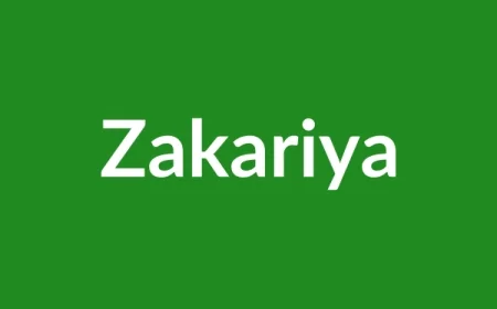 Zakariya Name Meaning in English