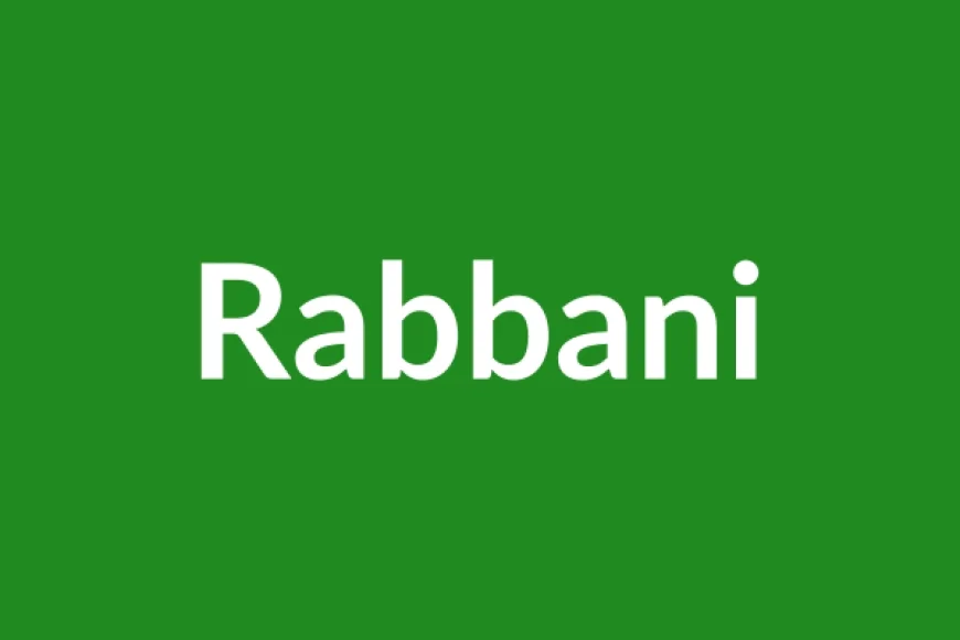 Rabbani Name Meaning in English