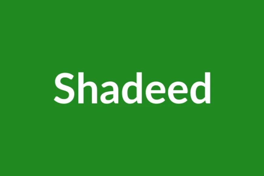 Shadeed Name Meaning in English