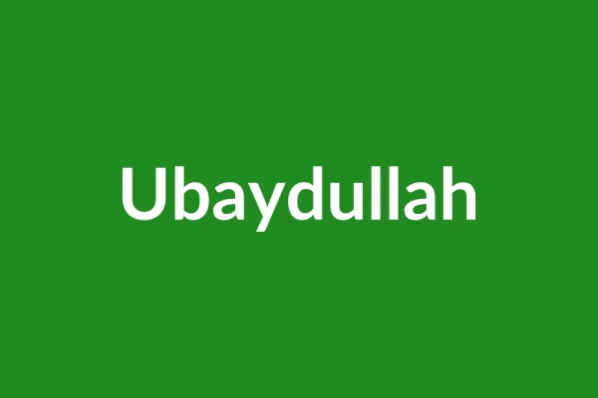 Ubaydullah Name Meaning in English
