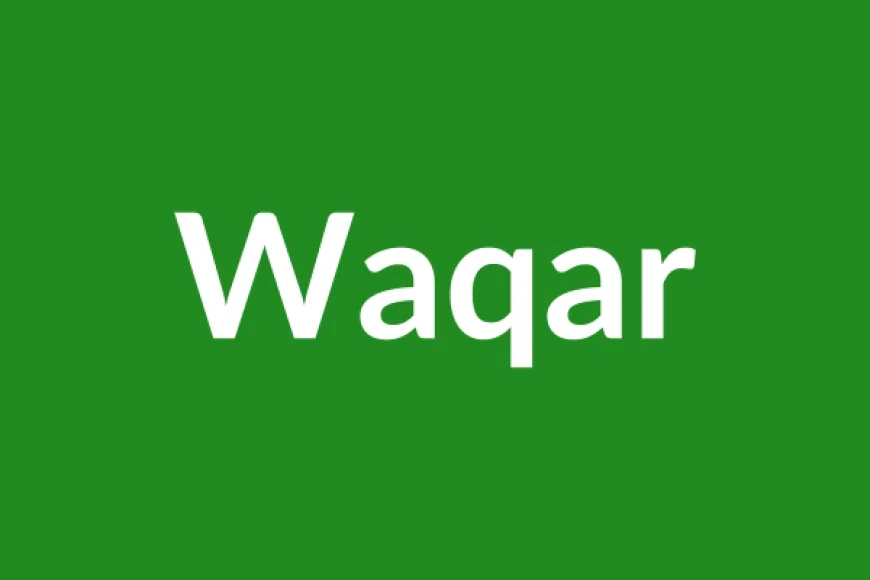 Waqar Name Meaning in English