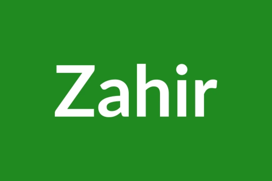 Zahir Name Meaning in English