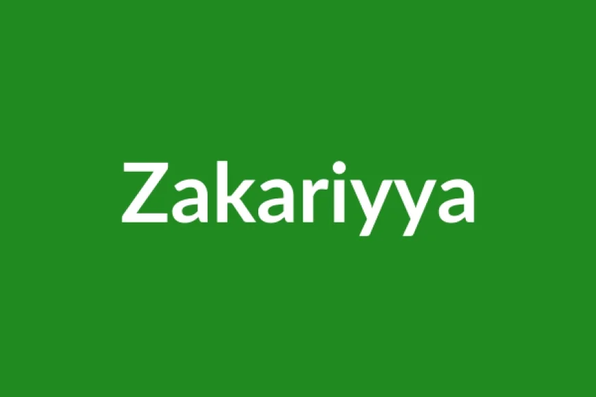 Zakariyya Name Meaning in English