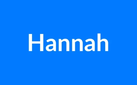 Hannah नाम का मतलब | Hannah Name Meaning in Hindi