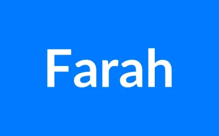 Farah Name Meaning | Islamic Girl Name