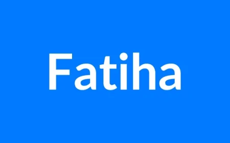 Fatiha Name Meaning | Islamic Girl Name