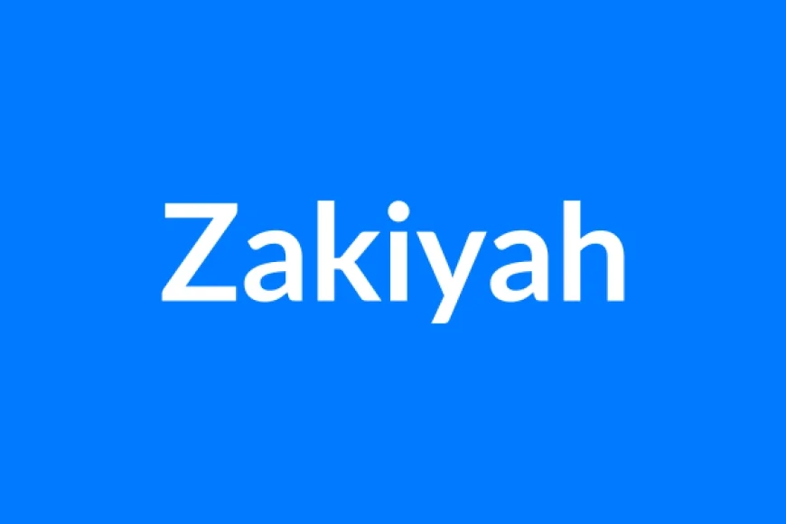 Zakiyah नाम का मतलब | Zakiyah Name Meaning in Hindi