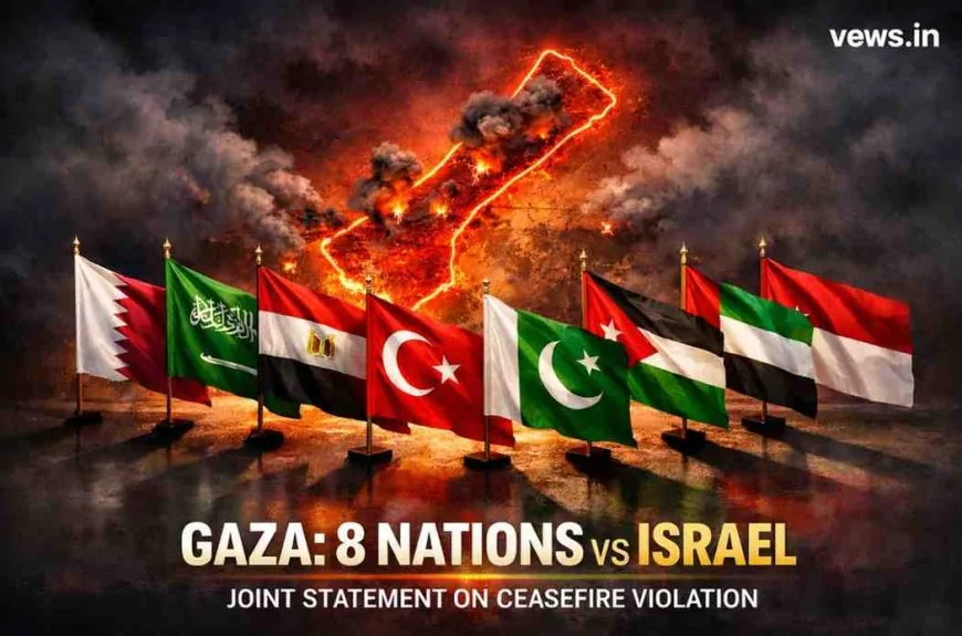 Gaza Ceasefire: इजरायल के खिलाफ 8 देशों का कड़ा रुख, युद्धविराम उल्लंघन पर जारी किया संयुक्त बयान