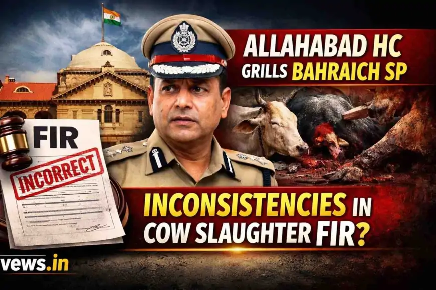 बहराइच sp की बढ़ी मुश्किलें : इलाहाबाद हाईकोर्ट ने बहराइच एसपी से गोहत्या मामले की FIR में 'गड़बड़ी' पर मांगा स्पष्टीकरण