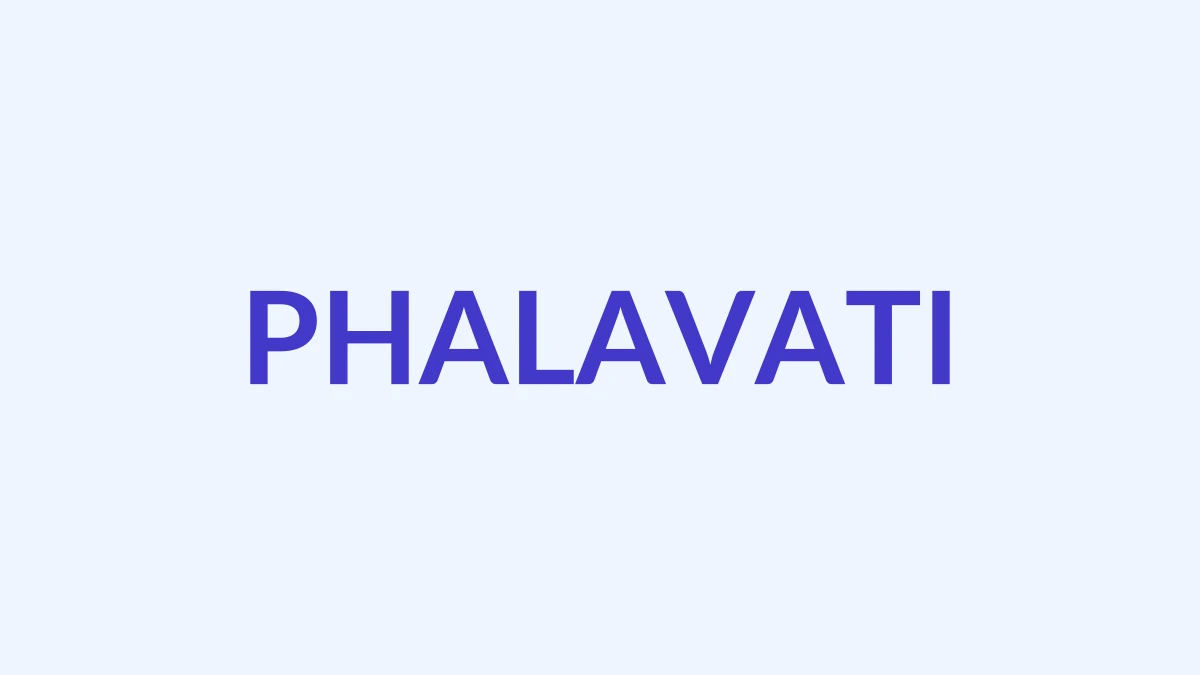 फलावती Name Meaning
