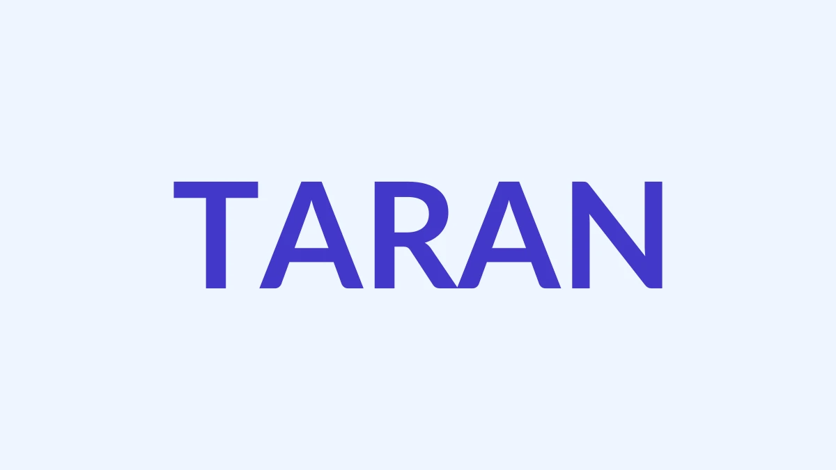 तरन नाम का अर्थ, उत्पत्ति और व्यक्तित्व
