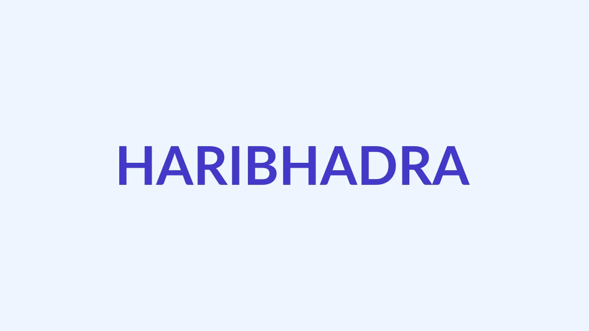 हरिभद्र Name Meaning