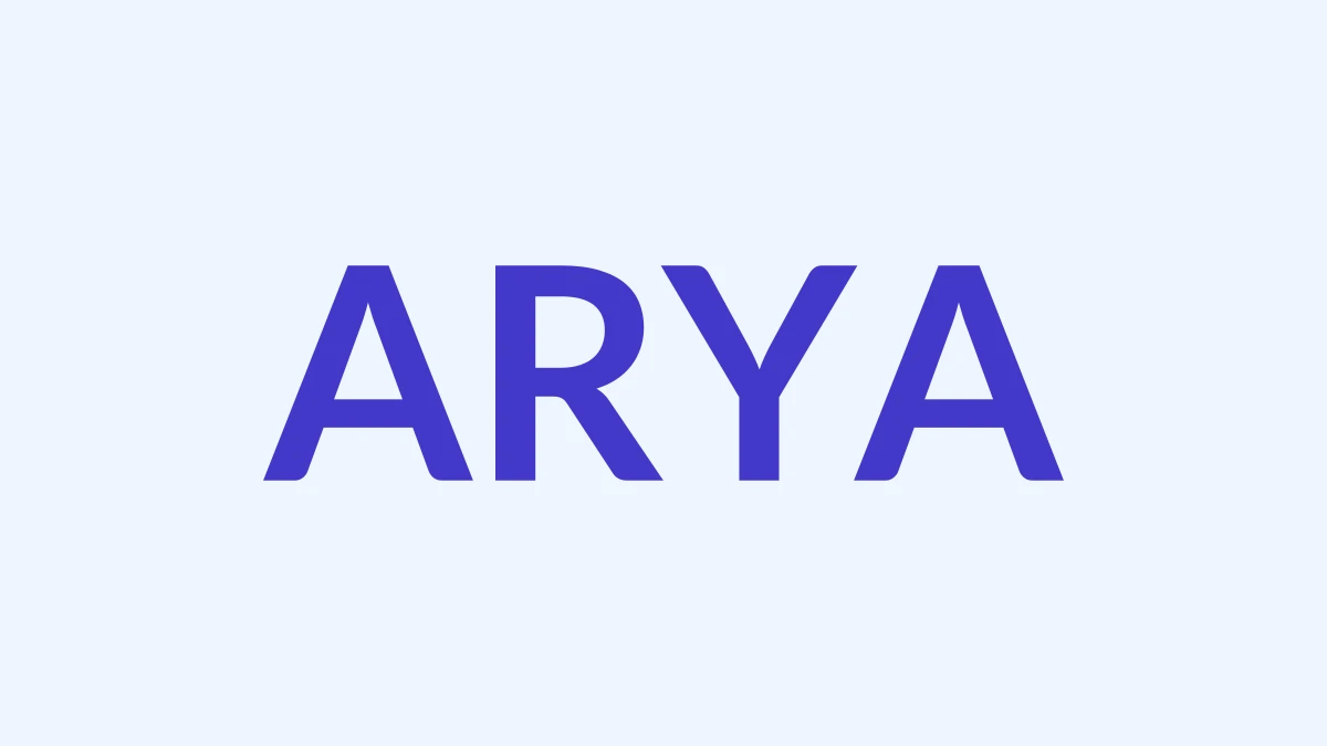आर्या Name Meaning