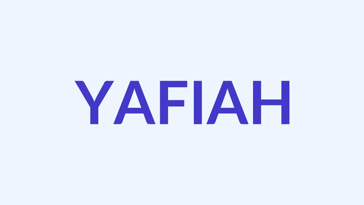 याफ़िया Name Meaning