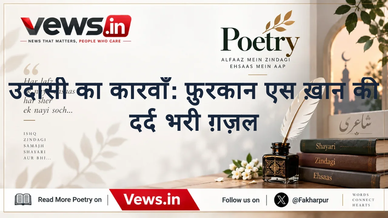 उदासी का कारवाँ: फ़ुरकान एस ख़ान की दर्द भरी ग़ज़ल