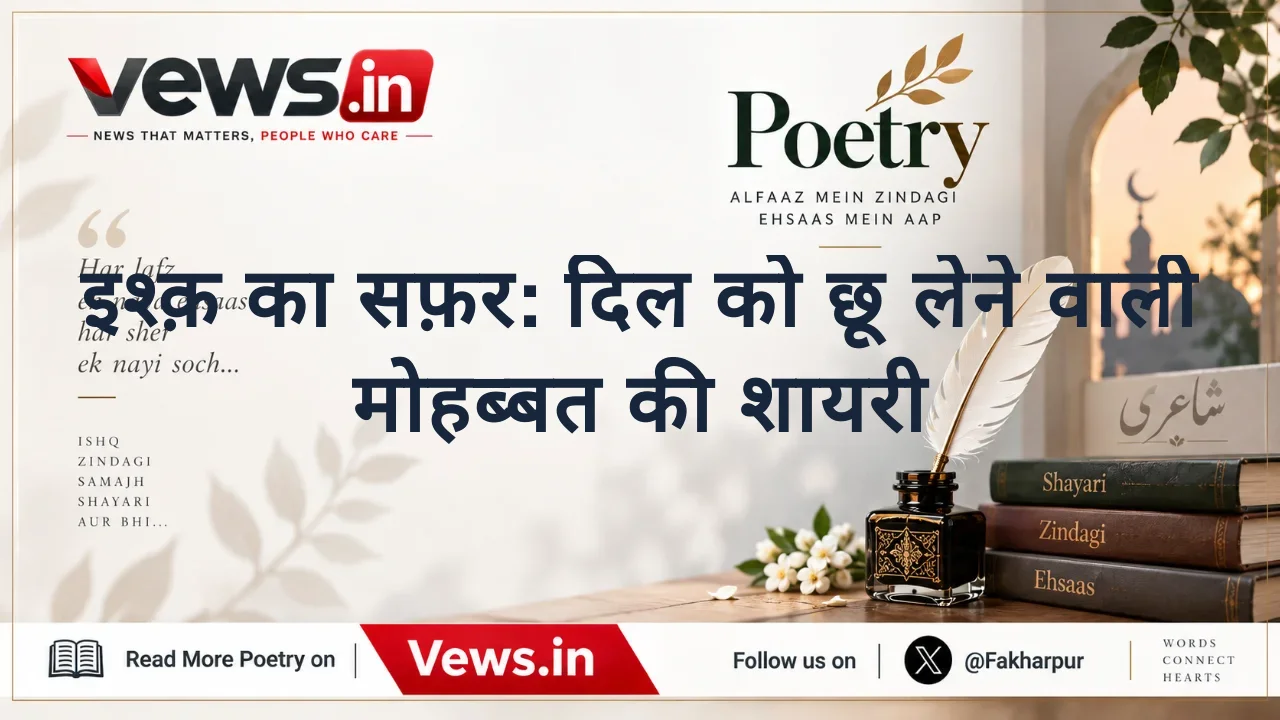 इश्क़ का सफ़र: दिल को छू लेने वाली मोहब्बत की शायरी