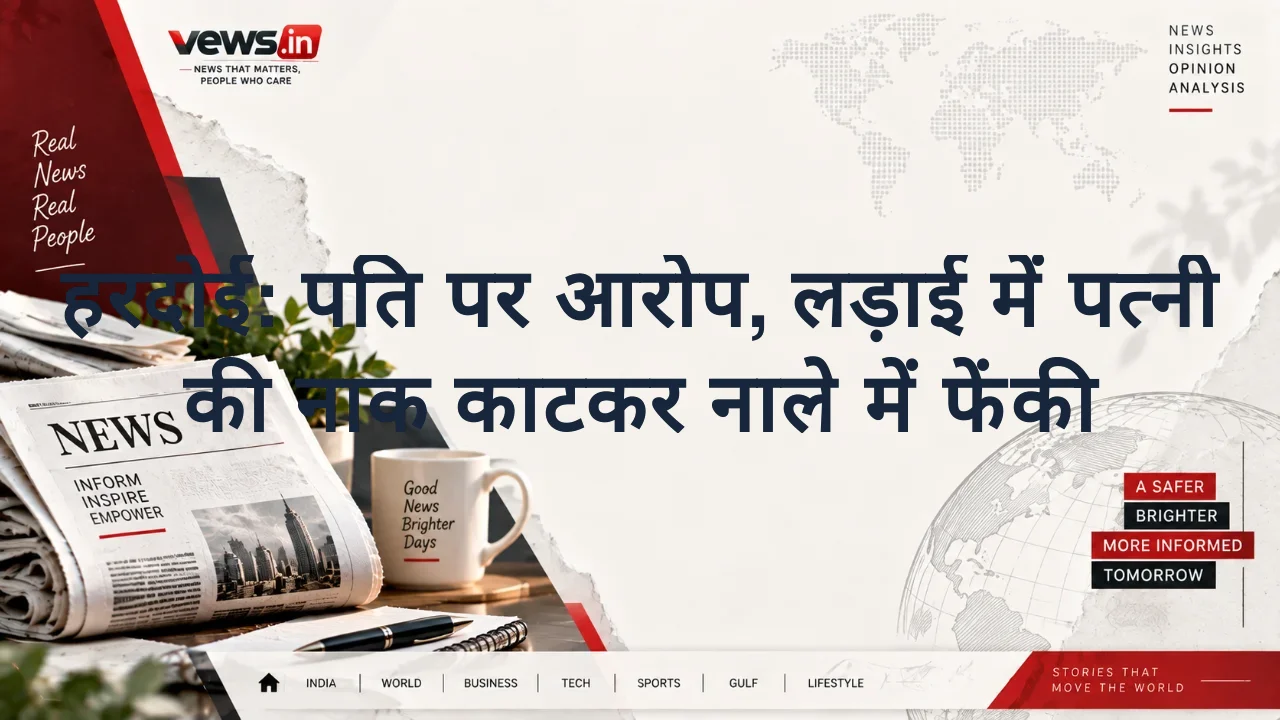 हरदोई: पति पर आरोप, लड़ाई में पत्नी की नाक काटकर नाले में फेंकी