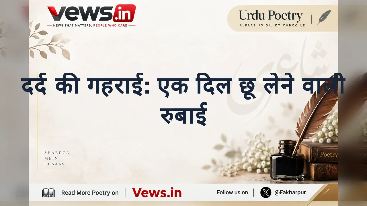 दर्द की गहराई: एक दिल छू लेने वाली रुबाई