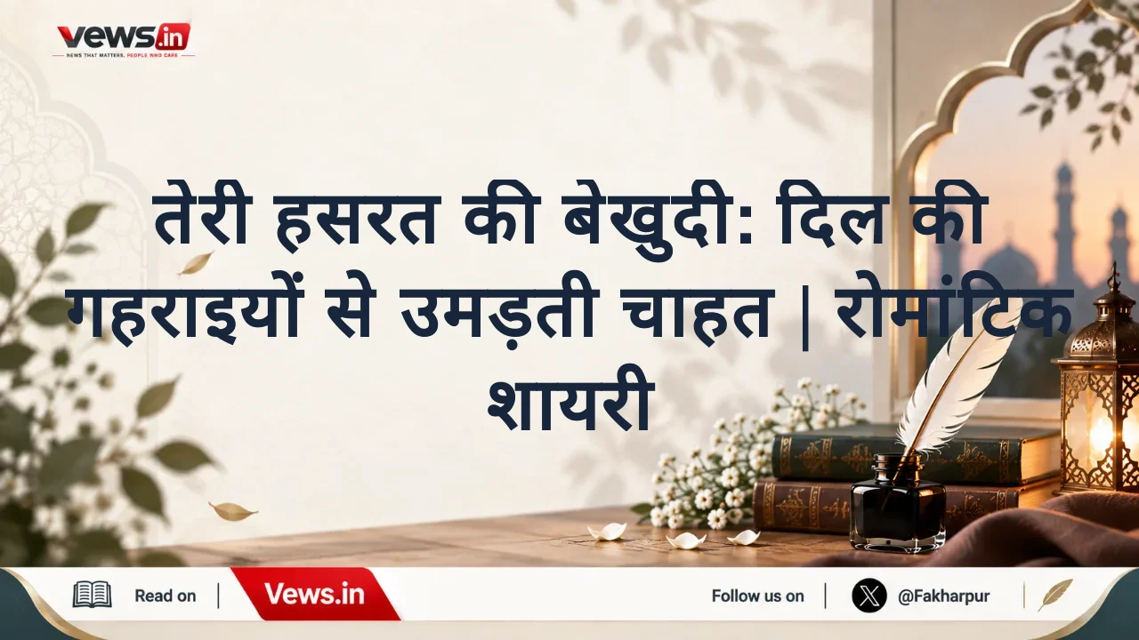 तेरी हसरत की बेखुदी: दिल की गहराइयों से उमड़ती चाहत | रोमांटिक शायरी