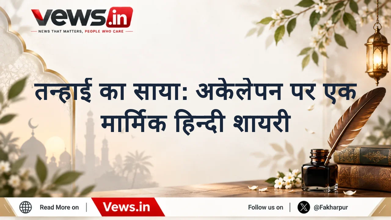 तन्हाई का साया: अकेलेपन पर एक मार्मिक हिन्दी शायरी