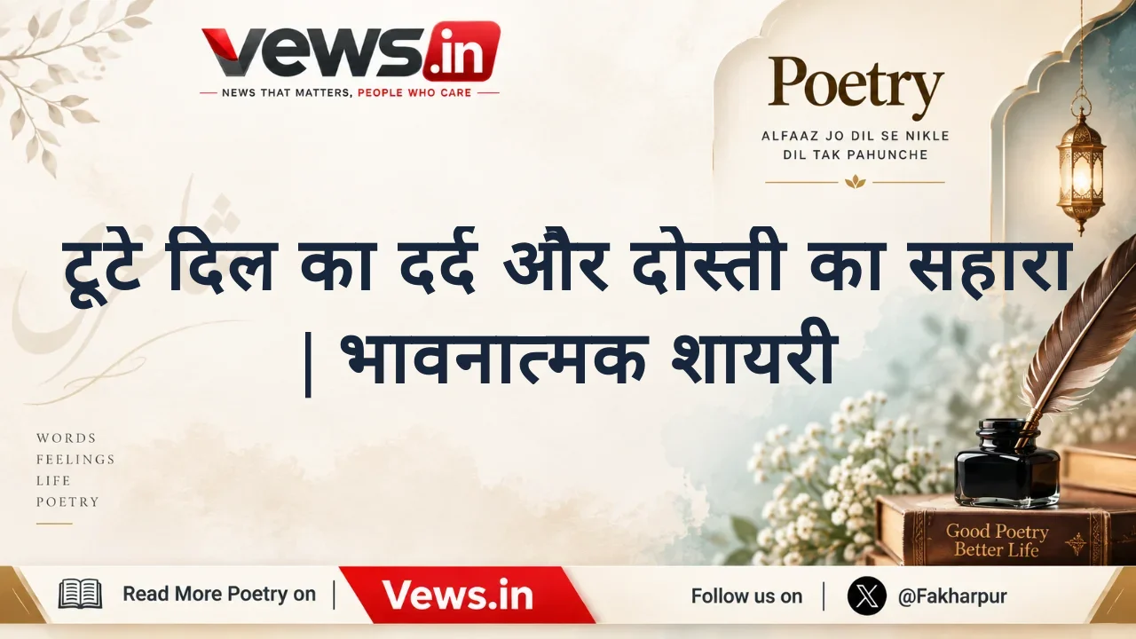 टूटे दिल का दर्द और दोस्ती का सहारा | भावनात्मक शायरी